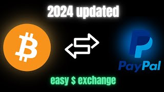 How To Transfer Bitcoin To PayPal in 2024 easy method  Exchange Bitcoin To PayPal [upl. by Rolat]