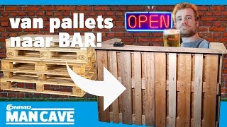 Een bar bouwen van pallets deel 1 [upl. by Kirenoj300]