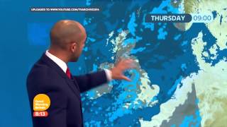 HD Good Morning Britain Bristolian weather forecast [upl. by Aiekam]