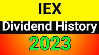 IEX share Dividend history  iex dividend  iex dividend 2023  iex dividend news [upl. by Yelad]