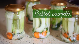 Pickled courgette  Video recipe [upl. by Gan]