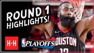 James Harden MVP Full ROUND 1 Highlights vs Minnesota Timberwolves  All GAMES  2018 Playoffs [upl. by Batsheva]