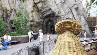 Flight of the Hippogriff roller coaster POV at The Wizarding World of Harry Potter [upl. by Bust250]