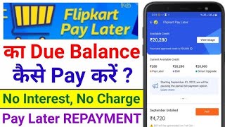 Flipkart pay later emi payment kaise kare  Flipkart pay later not working [upl. by Levin488]