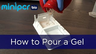 How to Pour a Gel  miniPCR bio™ [upl. by Rehctelf618]