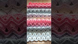 Crochet Chevron Baby Blanket crochet crochetbabyblanket crochetbaby [upl. by Nilreb]