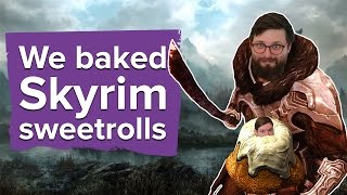 We baked Skyrim Sweetrolls finally [upl. by Ellerret]