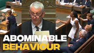 Tory MP lambasted for quotabominablequot behaviour in House of Commons [upl. by Krystle]