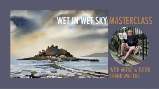 Watercolour painting secrets  WET IN WET SKY MASTERCLASS [upl. by Loralyn]