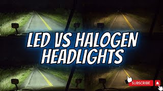 LED VS HALOGEN HEADLIGHTS [upl. by Theis411]