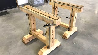 Multifunctional Sawhorses and Mini Workbench [upl. by Nare]