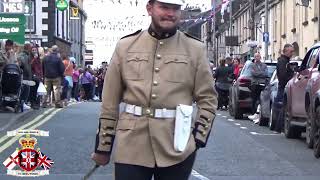 Ballinamallard Accordion Band  Clogher Valley Grenadiers FB 1st Annual Parade 2024 [upl. by Poirer]