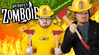 Firemen vs Police  PROJECT ZOMBOID 4 [upl. by Aro]