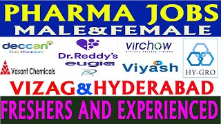 Pharma Jobs in Telugu 2024  Latest Pharma Jobs in Vizag amp Hyderabad [upl. by Desdamona992]