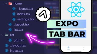 React Native Tab Bar Routing with Expo Router [upl. by Blakely616]