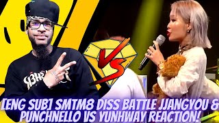 Eng Sub Show Me The Money8 Jjangyou Punchnello vs Yunhway REACTION [upl. by Esserac]