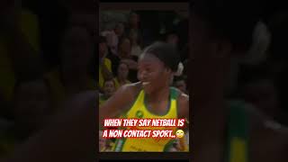 When they say netball is non contact 🫣🙄 netball netballhighlights sporthighlights biggesthits [upl. by Petracca]