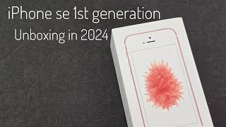 iphone se 1st generation in 2024 unboxing [upl. by Anelad]