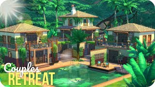 COUPLES RETREAT 🌴  Sims 4 Jungle Adventure Speed Build [upl. by Jeanne34]