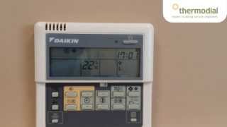 How to change the time and day on a Daikin air conditioning controller [upl. by Innoj927]