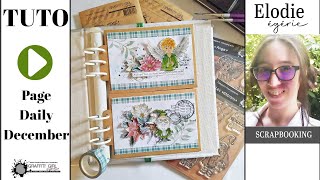 TUTORIEL SCRAPBOOKING  NOEL customisation de pochettes kraft DAILY DECEMBER [upl. by Leerzej]