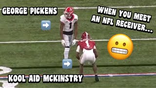 When KoolAid Mckinstry MET George Pickens 🥵 2024 NFL Draft WR Vs CB [upl. by Glass]