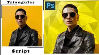 How To Edit Triangular Script in image using Adobe Photoshop 2024😱 [upl. by Zeni]