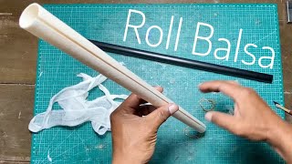 HOW TO ROLL BALSA TUBE FOR MODEL AIRPLANE [upl. by Kipton]