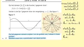 2018I Cosinus vraag 17 en 18 havo wiskunde B [upl. by Neerihs829]