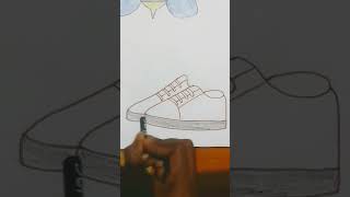 Shoes drawing  drawing of shoes  short video [upl. by Maible]