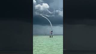 Massive waterspout spotted off the coast of the Florida Keys [upl. by Mayer]