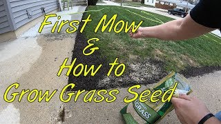 First mow of 2018 and how to grow grass [upl. by Lenette]