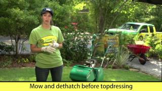 Howto topdress a lawn to make a level surface [upl. by Palmira]