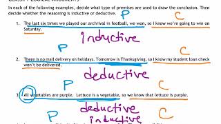 Inductive amp Deductive Reasoning Conjectures Counterexamples [upl. by Melisenda530]