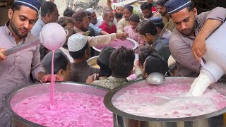 Original Banana Strawberry Milkshake 🍌🍓  Roadside Street Drink Banana Juice  Crushed Ice Milkshake [upl. by Daus]