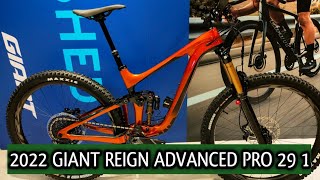 2022 GIANT REIGN ADVANCED PRO 29 1 SMALL [upl. by Annahsed]