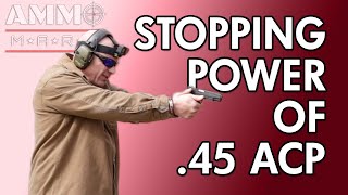 45 ACP on Ballistics Gel with Slow Motion  Super Vel 185 gr JHP [upl. by Aettam]