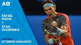 Rafael Nadal v Stan Wawrinka Extended Highlights  Australian Open 2014 Final [upl. by Griffin]