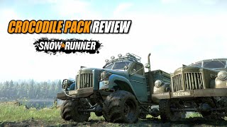 Snowrunner how good is New Crocodile pack DLC truck [upl. by Sualokin581]