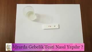 İdrarda Gebelik Testi Nasıl Yapılır [upl. by Jarid390]