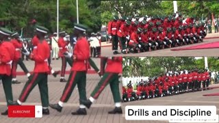 World class silent Drills duet armydrill africancountries military funny army [upl. by Ahseiym213]