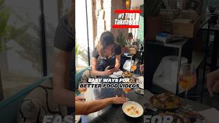 EASY ways for BETTER food videos using iPhone iphoneography tutorial shorts [upl. by Nnylyt]