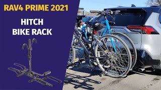 Hitch Bike Rack with OEM Hitch  2021 Toyota RAV4 Prime XSE [upl. by Tryck]