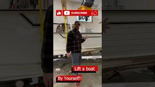 How to Lift a Boat off a Trailer with Just One Person shorts tinyboatnation [upl. by Hayouqes]