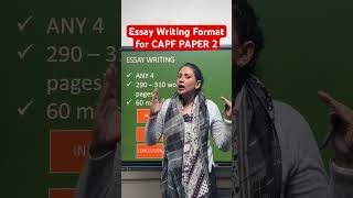 Essay Writing Format for CAPF paper 2 I ExAC Divya Gupta capf capfpaper2 essaywriting [upl. by Gine]