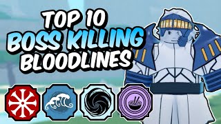 Top 10 BEST PVE Shindo Life Bloodlines [upl. by Fayina]