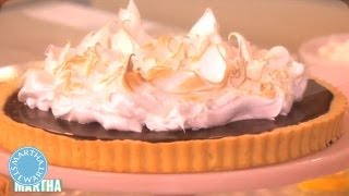 How to Make a Chocolate Ganache Tart  Martha Stewart [upl. by Attoynek]