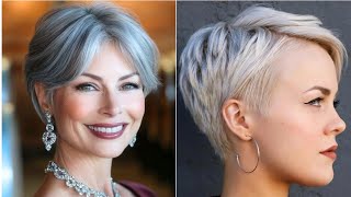 Woman Gorgeouse Short Haircut Short Bob and pixie Haircut Short Undercut Haircut 2024 [upl. by Rickey]