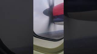 Air Serbia ATR72 takeoff from skopje airport going to belgrade [upl. by Filide455]