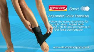 Ankle Stabiliser how to apply Video by Elastoplast Sport [upl. by Jarvis]